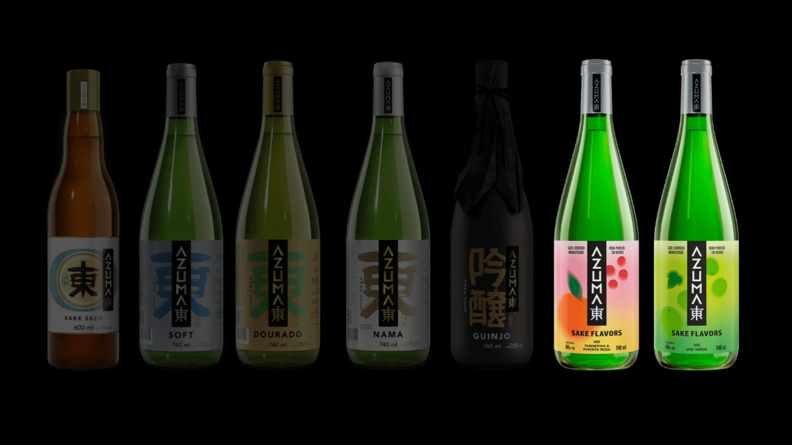 Azuma inova e lança linha de sake saborizado com uva verde e tangerina & pimenta rosa
