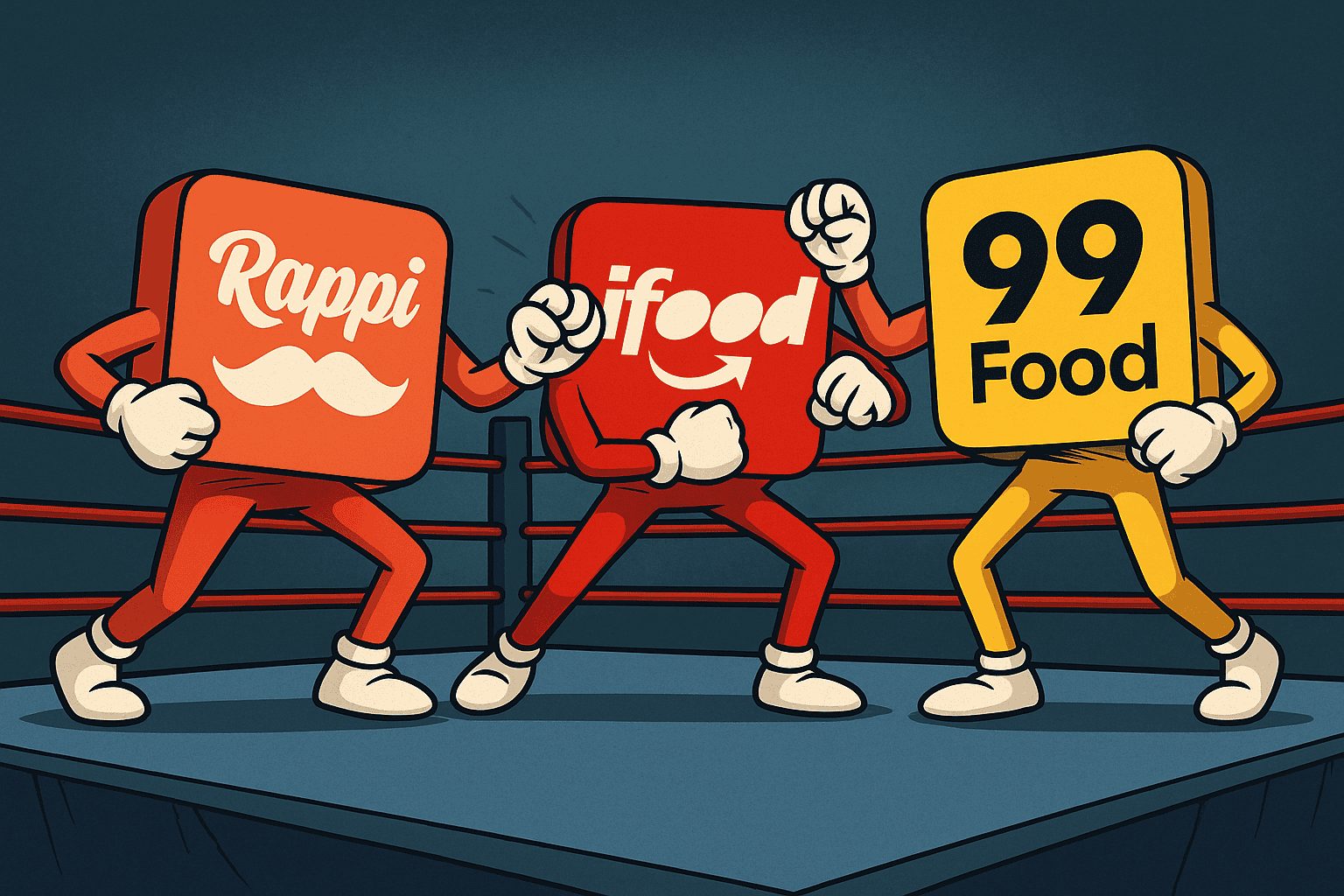 Depois da 99Food, é a vez do Rappi atacar: taxa zero e R$ 1,4 bilhão para desafiar o iFood